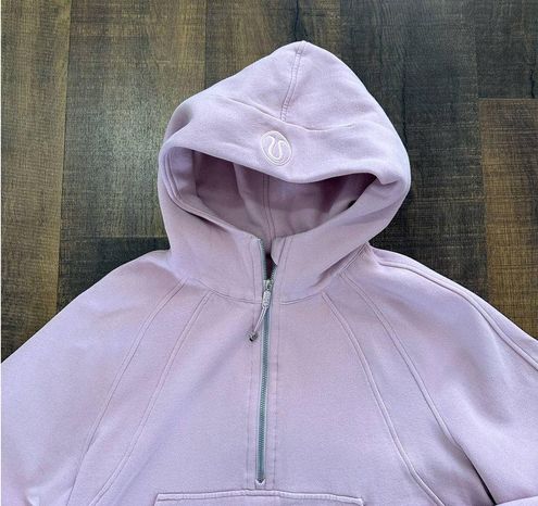 Lululemon Gray Purple Distressed Scuba II Zip Up Jacket Sweater Hoodie Size  4