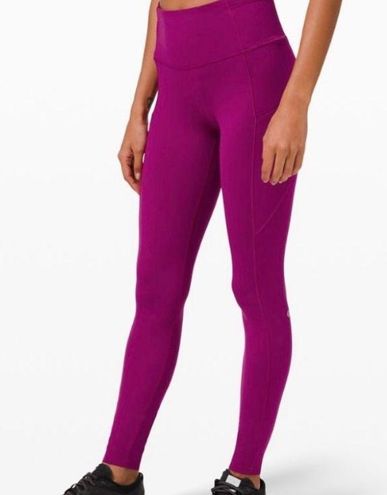 Lululemon Magenta Leggings Purple Size 4 - $50 (61% Off Retail) - From Julia