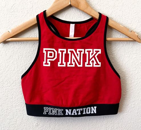 PINK - Victoria's Secret Victoria's Secret PINK Red Sports Bra M