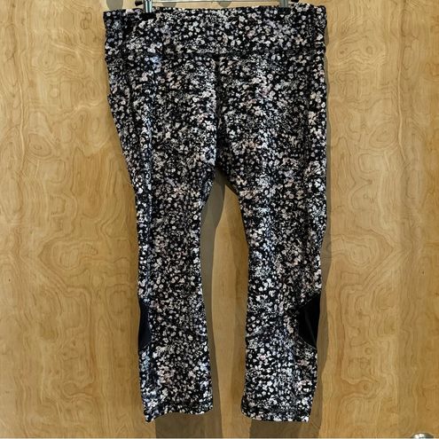 Lululemon Pace Rival Crop *22 In Floral Spritz Multi/black