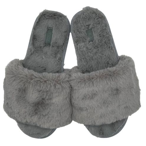 SKIMS Womens The Slide Faux Fur Slippers US 6.5 EU 37 Gray Slip On Fuzzy  Plush Size undefined - $37 New With Tags - From Kathy