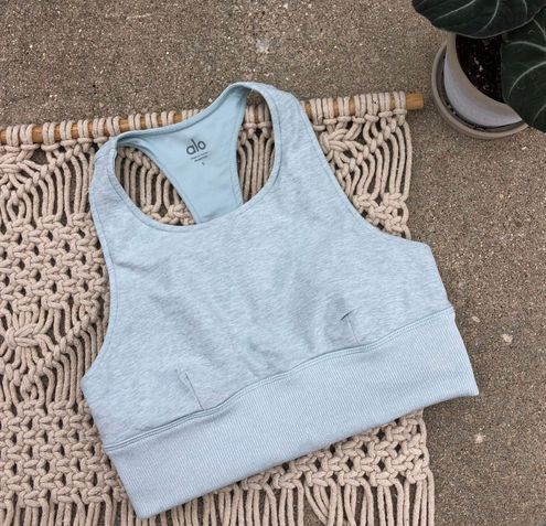 Alo Yoga Sports Bra Size Small - Alosoft Serenity Bra Blue - $45 (43