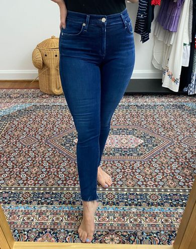 AGOLDE Sophie High Rise Skinny Crop in Claremont Blue Size 26