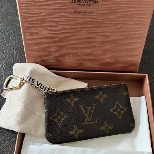 Louis Vuitton AUTH Pochette Cles Hook Wallet Monogram W/Box