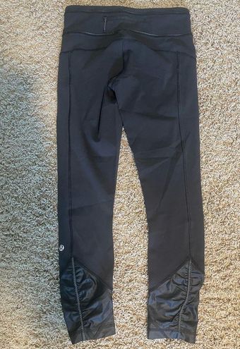 Lululemon leggings ruched ankle 25” - size 4 Black - $35 (70% Off Retail) -  From Cody