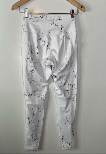 Buffbunny Limitless White Marble Leggings Size Medium - $49 - From Holly