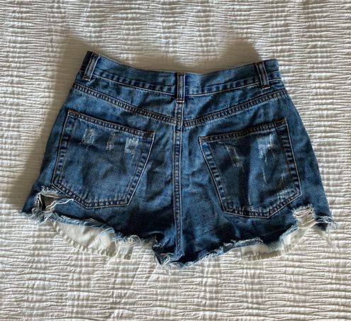 Caffeine Jean Shorts Blue Size M - $25 