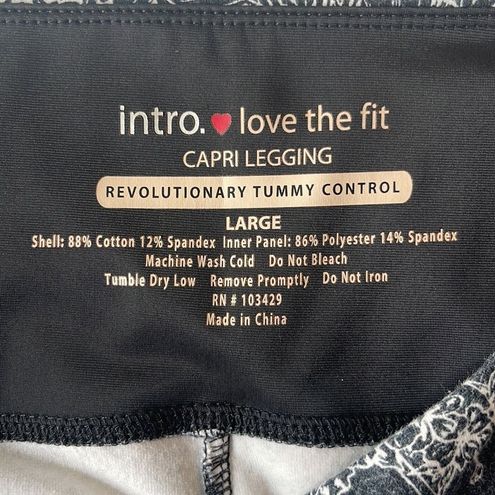 Intro. ❤️ love the fit Capri leggings. Size Large. Floral. Tummy Control. -  $19 - From Jill