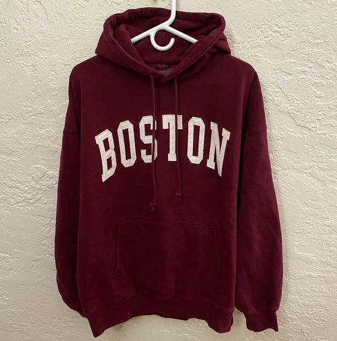 Brandy Melville Oversized Christy Boston Hoodie Red - $55 - From Kayla