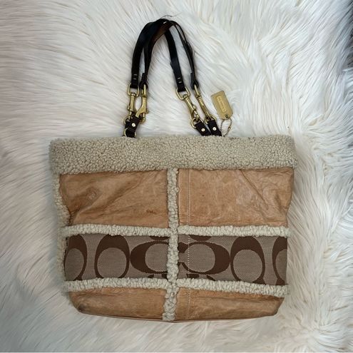 Coach Vintage Y2K 2000s Leather Shearling Bag - $23 - From Ashley