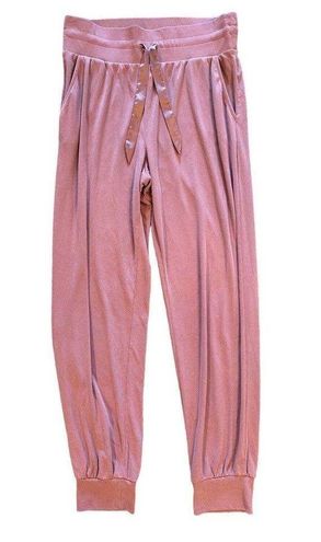 Victoria’s Secret Mauve Pink Soft Ribbed Lounge Pajama Joggers Pants Size M  