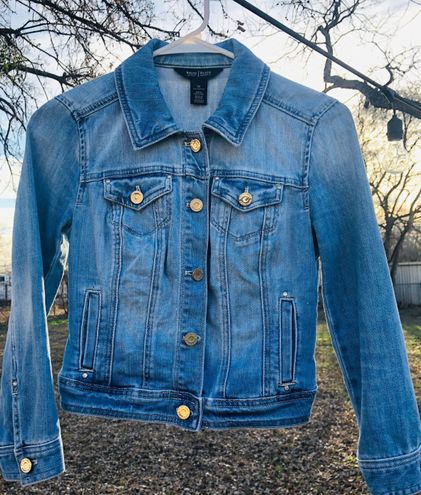 Upcycled Louis Vuitton Jean Jacket Blue Size 00 - $60 (69% Off