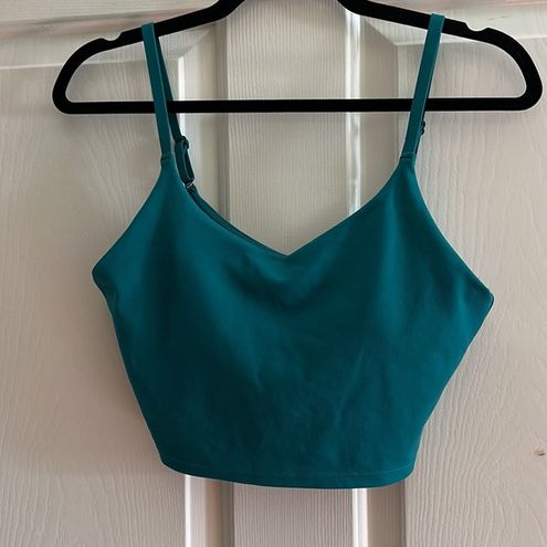 Athleta ELATION V-NECK POLY LONGLINE BRA - Sports bra - emerald