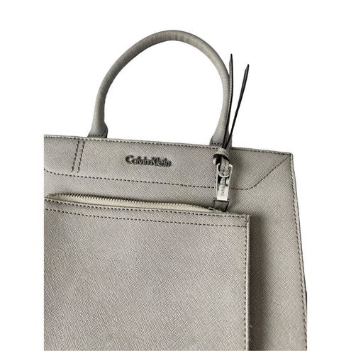 Calvin Klein Saffiano Leather Shoulder Bags