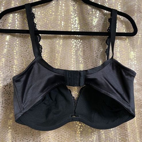 Cacique Lane Bryant black lace underwire bra, size 40DD - $23 - From Jessica