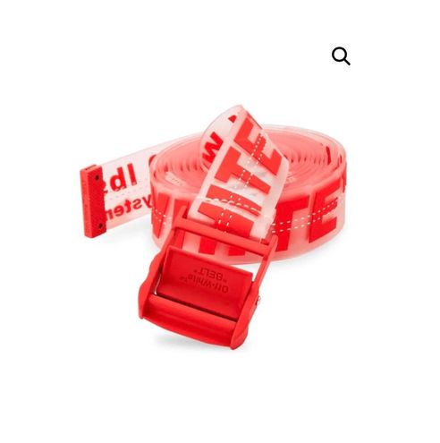 Stevig scherm Vul in Off-White Transparent And Red Industrial Belt - $230 (42% Off Retail) New  With Tags - From T
