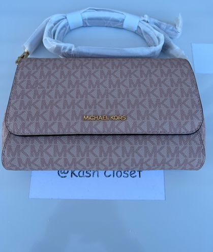 MICHAEL Michael Kors, Bags, Michael Kors Medium Logo Crossbody Jet Set  Color Ballet