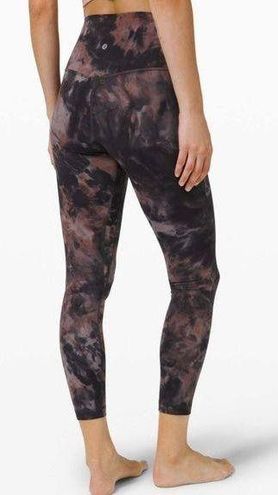 NEW LULULEMON Align 25 Pant 4 Diamond Dye Graphite Grey Pink Pastel