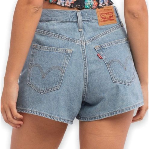 Levi's High Waisted Wide Leg Loose Mom Shorts