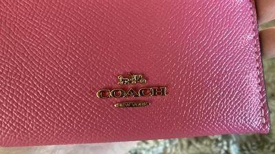 Coach Pink Mini Skinny Id Case Wallet - $37 - From rubye