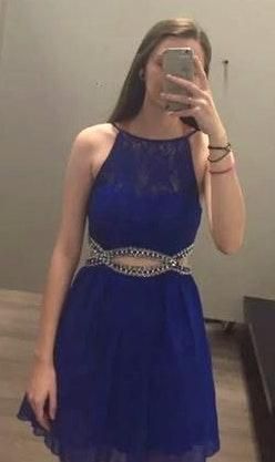 Macy's Royal blue homecoming dress Size ...