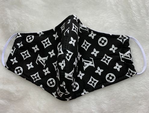 Handmade Face Mask LV Black, 10Customs