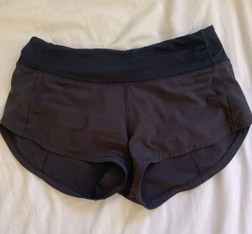  Lululemon Speed Up Shorts 2.5 (Black, Size 0