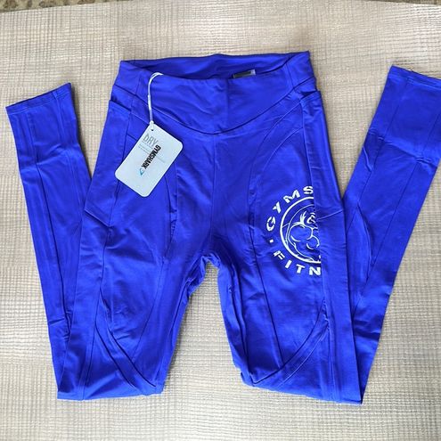 Gymshark NWT Legacy Fitness Leggings Cobalt/White Size M - $28 New With  Tags - From Priscila