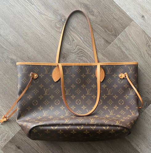 Louis Vuitton Neverfull MM Monogram Tote Bag - brown at 1stDibs