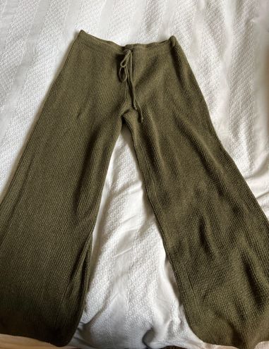 Aerie Straight Leg Waffle Pant