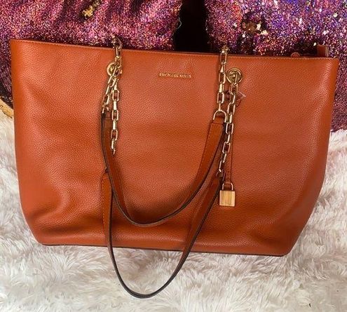 Michael Kors burnt orange large tote bag - $92 - From Karima