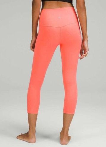 Lululemon Align High-Rise 23 inch Crop Legging in Raspberry Cream Size 6 -  $40 - From Emily