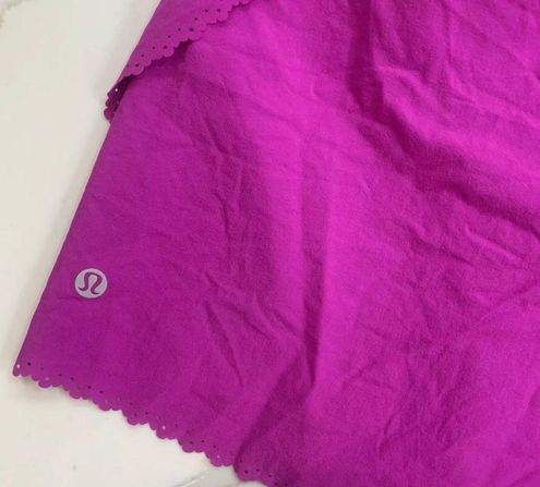 Lululemon Hit it Short Size 12 Polar Pink Laser Cut Scalloped Swift