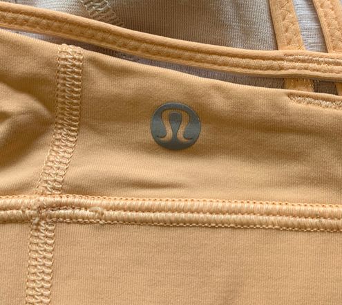 Lululemon Straight Up Sports Bra Peach Fuzz Size 4