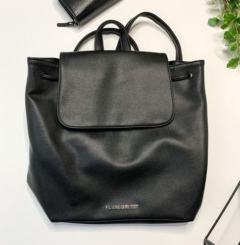 Vegan leather backpack VICTORIA'S SECRET Black in Vegan leather - 32624600