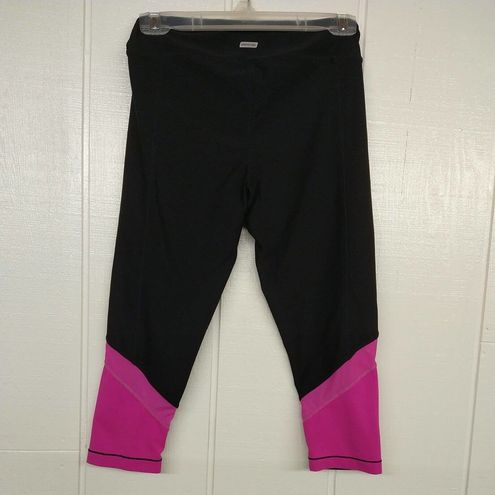 Energy zone - Capri Leggings Stretchy Athletic Workout Black Pink