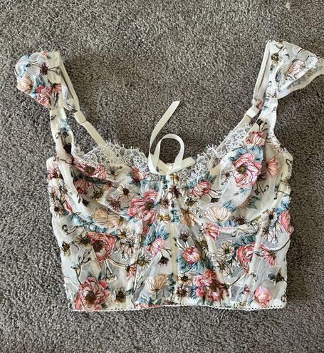 Victoria's Secret Victoria Secret Unlined Bra Corset Top White