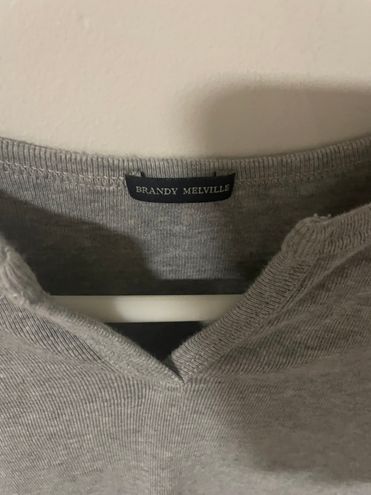 Brandy Melville Ashlyn Top Gray - $18 - From audrey