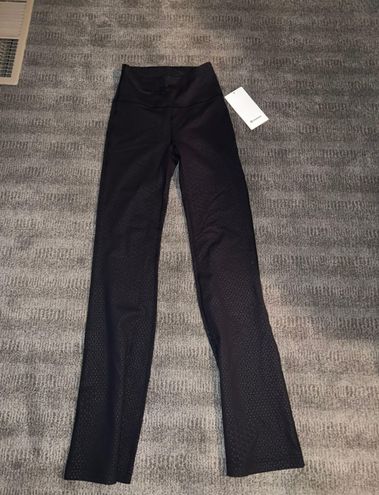 Lululemon SIZE 2 Black Groove Super-High-Rise Flared Pant Nulu Activewear  NO TAG