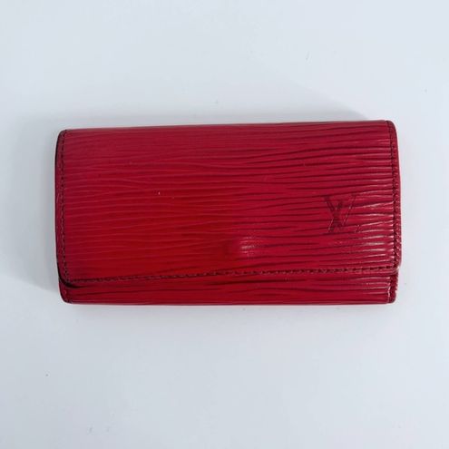 Louis Vuitton Red EPI Leather Key Pouch