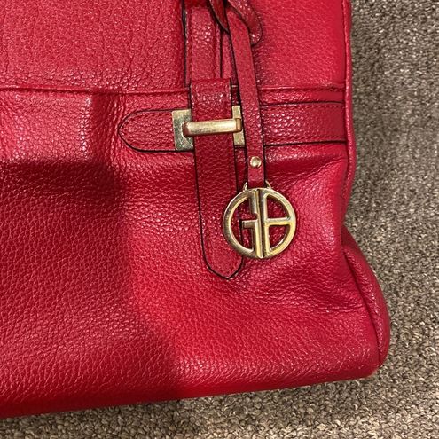 Giani Bernini red leather satchel - $25 (68% Off Retail) - From Penny