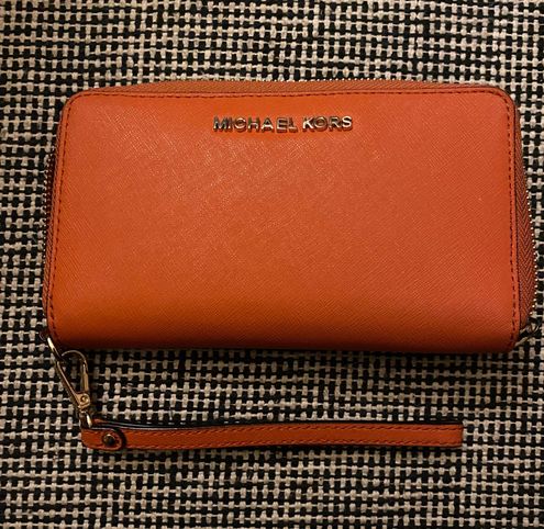 Michael Kors Orange Wristlet Wallet - $25 (75% Off Retail) - From Hannah