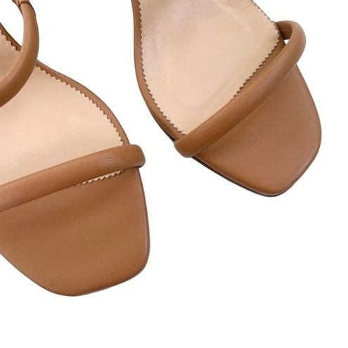 J.Crew: Double-strap Stacked Wedges In Leather For Women