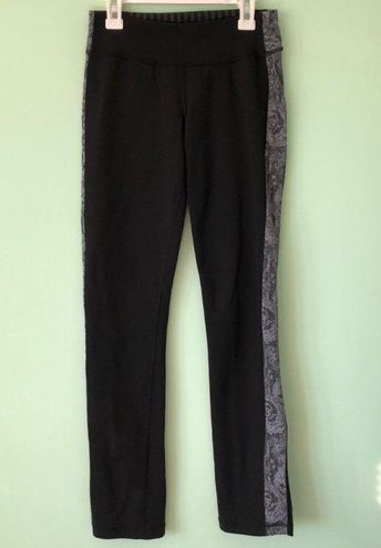 Lululemon Black & Gray Yoga Pants Full Length Leggings Size 4 - $21 (77% Off  Retail) - From Allison