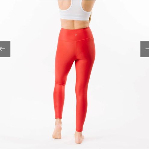 Zyia Red Metallic Leggings Sz 12 - $40 (43% Off Retail) - From Katelyn