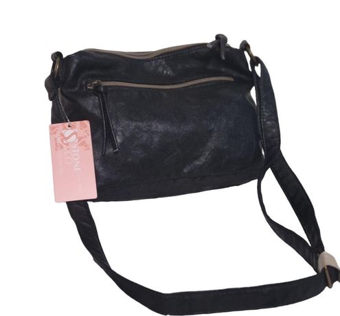 Stone & Co. Irene Double-Entry Leather Hobo Bag