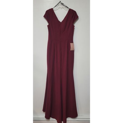 BHLDN Ara Dress size 10 Burgundy 150 New With Tags From Nagwat