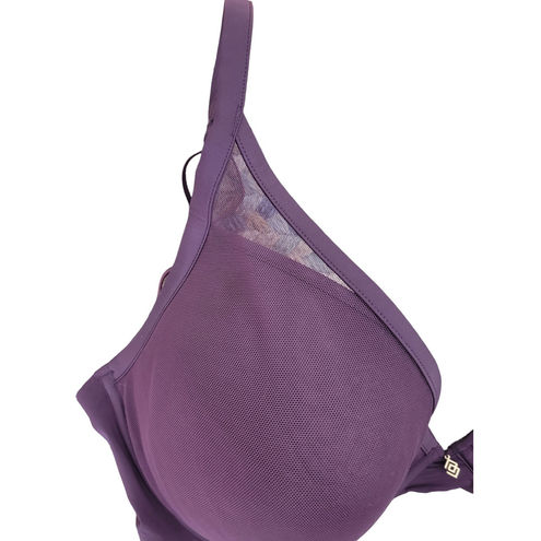 Thirdlove Classic Contour Plunge Bra in Plum Purple Mesh 32H Size undefined  - $28 - From Raquel