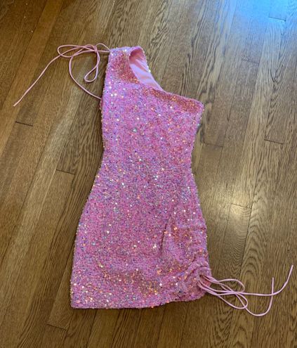 Sky Olivia One Shoulder Sequin Dress 