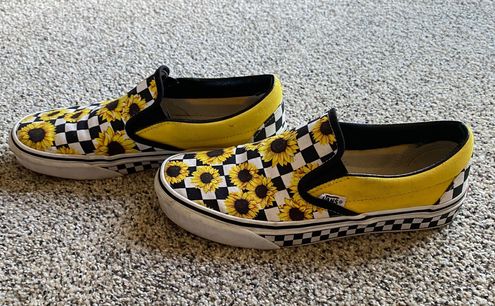 Custom Sunflower Vans- Size 8